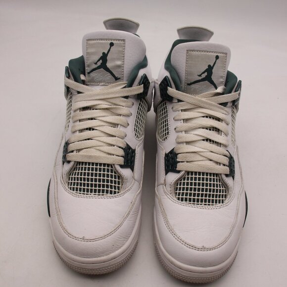 Nike Air Jordan 4 Retro Men's 10 Oxidized Green White Casual Sneakers FQ8138-103 - Picture 2 of 10